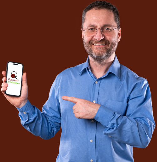 Muž s mobilem